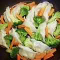 くネコまろす's cooksnap of when they made 餃子とブロッコリーのフライパン蒸し.