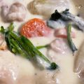 まとゆ's cooksnap of when they made 新玉ねぎ＆鶏もも肉のクリーム煮.