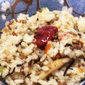 ズボラ主婦もんくくん's cooksnap of when they made 梅で食べるしめじと挽肉の混ぜごはん.