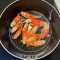 1000F's cooksnap of when they made 　簡単　カニ爪の白だし煮.