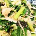 でぃらお's cooksnap of when they made 小松菜とシーチキンのバター醤油炒め♡.