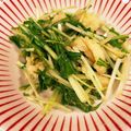 なーなちゃん's cooksnap of when they made レンジとめんつゆで♪水菜と油揚げの煮浸し.