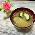 Laufen's cooksnap of when they made ナスえのき★味噌汁.