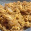 あみ風ママ's cooksnap of when they made 焼肉のたれdeひきたま丼.