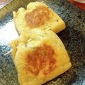 古賀竜一's cooksnap of when they made 油揚げの納豆大葉チーズ包み焼き.
