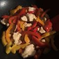 ame-ikuru's cooksnap of when they made 鶏むね肉とパプリカとセロリの炒め物.