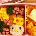 hiroatos's cooksnap of when they made 簡単♪春はもうすぐマイメロちゃんキャラ弁.