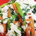 ブランシュkuu's cooksnap of when they made 春菊とにんじんの白和え.