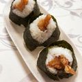 ちゃまたまご's cooksnap of when they made イカ天むす♡唐揚げ天むすにぎり♡おにぎり.