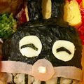 ♡らいおん♡'s cooksnap of when they made キャラ弁*バイキンマンおにぎり.