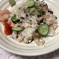 明日の風☆'s cooksnap of when they made みょうがと塩昆布と鮭フレの混ぜご飯.