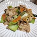 fu♪♪'s cooksnap of when they made チンゲン菜と豚の醤油炒め.