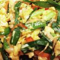 ブランシュkuu's cooksnap of when they made ニラと玉子と人参の炒め物【醤油味】.