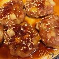 megushima's cooksnap of when they made ♡ポークポテトの上海ソースハンバーグ♡.