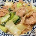 クックM6DK2O☆'s cooksnap of when they made 豚肉と青梗菜＆もやしのピリ辛味噌炒め♫.