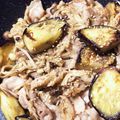 taiyakiok's cooksnap of when they made 豚こま肉とナスとしめじのオイスター炒め.