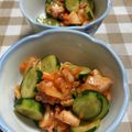 okura_k's cooksnap of when they made ★お刺身残ったら★タコとキムチとキュウリ.
