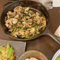 あいちー☻'s cooksnap of when they made 明日葉と豚肉の生姜味噌炒め.