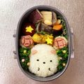 Chaaa_room's cooksnap of when they made キャラ弁☆真ん丸おにぎり すみっコぐらし.