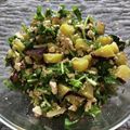 e.kinako's cooksnap of when they made ルッコラ香る 柿とさつまいもの白和え.