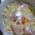 クック8SSYN0☆'s cooksnap of when they made レンジで1分^o^簡単キャベツの巣ごもり.