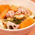 Aloha☆★'s cooksnap of when they made かぼちゃと豚バラのあったか煮込みうどん。.