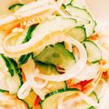☻☻☻☻☻☻☻☻☻☻'s cooksnap of when they made 胡瓜･新玉ねぎ･カニカマの胡麻マヨサラダ.