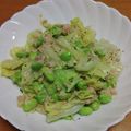 55才のおじさん's cooksnap of when they made キャベツと枝豆の無限サラダ.