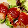 みやさち☆'s cooksnap of when they made ご飯にもビールにも合う♪ピーマンの肉詰め.