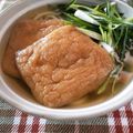 夜中の薔薇's cooksnap of when they made ふっくらジューシー簡単お店のきつねうどん.