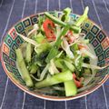 gomadachs's cooksnap of when they made あおさ入り きゅうりともやしのナムル.
