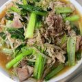 クックNLLKK6☆'s cooksnap of when they made ワインに合う♪豚肉と小松菜の野菜炒め.