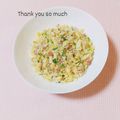 まあまま☆0403's cooksnap of when they made ベーコンとじゃこの焼き飯.