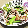 Dellaたん's cooksnap of when they made きのこと青菜の塩炒め.