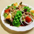 いなばっくす☆'s cooksnap of when they made ベーコンとベビーリーフのサラダ.