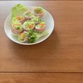 Etsu☆ko's cooksnap of when they made ハムとチーズのサラダ風生春巻き.