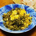 はっぴぃ☆モソモ's cooksnap of when they made 高菜漬けと卵の炒め物♪.