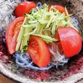 こずっぺ's cooksnap of when they made 簡単☆ハムきゅうり春雨サラダ.