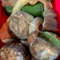 なべなべ☆★'s cooksnap of when they made 茄子とピーマンの肉味噌炒め.