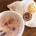 たなら's cooksnap of when they made 苺で作るストロベリーみるく.