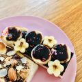 ねっちゃんっ's cooksnap of when they made ダブルチョコクリームのバナナトースト✨.