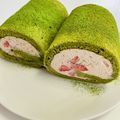 つぐしゅんママ's cooksnap of when they made 抹茶ロールケーキ～いちごクリーム～.