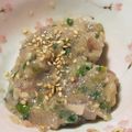 １８７５'s cooksnap of when they made あじのなめろう 日本酒に合う！.