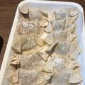 Yokchina's cooksnap of when they made 新玉ねぎの一口餃子.