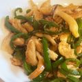 ☆瑛228☆'s cooksnap of when they made 【楽めし】鶏の和風チンジャオロース.
