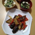 よちりん's cooksnap of when they made 茄子とパプリカの甘辛炒め.