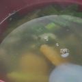 あゆたっくん's cooksnap of when they made かぼちゃとニラのお味噌汁♪.