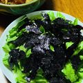 はっぴぃ☆モソモ's cooksnap of when they made 簡単すぎっ！レタスと海苔のサラダ.