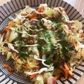 Momoka728's cooksnap of when they made お餅アレンジ～粉のいらないお好み焼き.