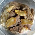 まゆっちでーす's cooksnap of when they made ビーフガーリックライス！（コストコ肉）.